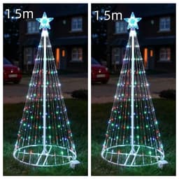 image-Multi Color LED Animated Outdoor Christmas Tree Lights Christmas Lights Christmas Garden Countryard Decorations