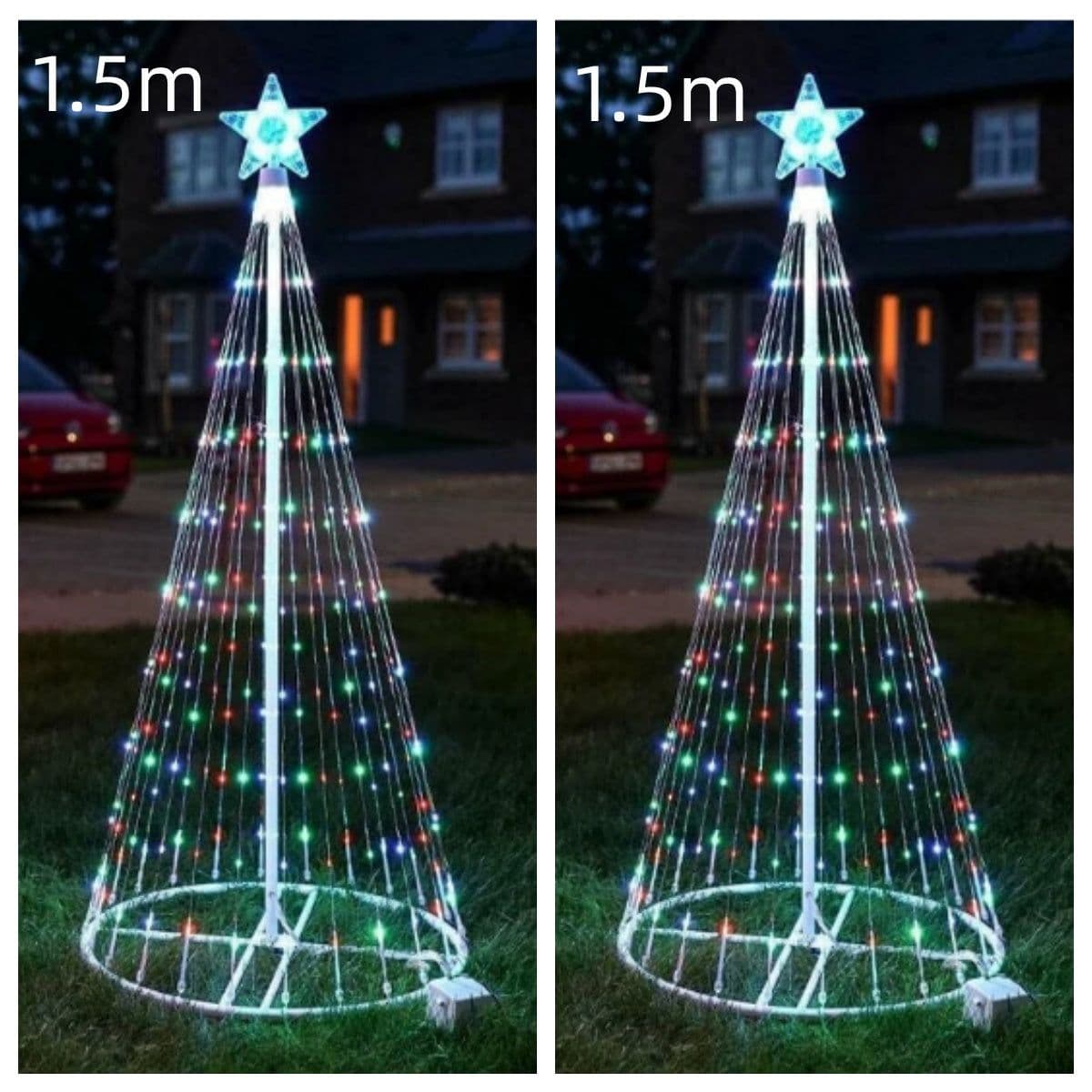 image-Multi Color LED Animated Outdoor Christmas Tree Lights Christmas Lights Christmas Garden Countryard Decorations