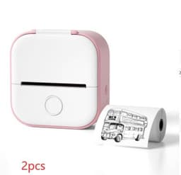 image-Portable Mini Thermal Label Printer Home Photo Printer Student Wrong Question Printer Bluetooth Mini Label Printer Price Tag