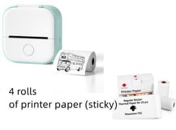 image-Portable Mini Thermal Label Printer Home Photo Printer Student Wrong Question Printer Bluetooth Mini Label Printer Price Tag
