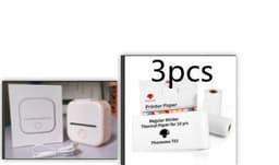 image-Portable Mini Thermal Label Printer Home Photo Printer Student Wrong Question Printer Bluetooth Mini Label Printer Price Tag