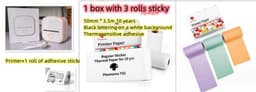 image-Portable Mini Thermal Label Printer Home Photo Printer Student Wrong Question Printer Bluetooth Mini Label Printer Price Tag
