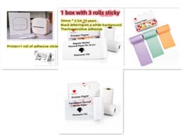 image-Portable Mini Thermal Label Printer Home Photo Printer Student Wrong Question Printer Bluetooth Mini Label Printer Price Tag