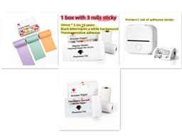 image-Portable Mini Thermal Label Printer Home Photo Printer Student Wrong Question Printer Bluetooth Mini Label Printer Price Tag