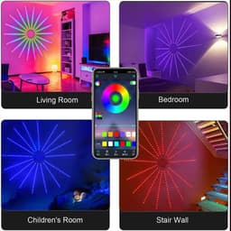 image-Home Decoration 3D Firework Lamp Remote Control RGB Light Symphony Dynamic LED Night Lamp For Home Decoration