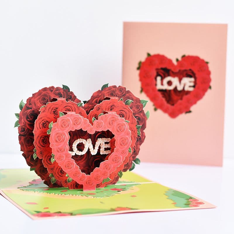 image-3D Pop-Up Cards Flowers Birthday Card Anniversary Gifts Postcard Maple Cherry Tree Wedding Invitations Greeting Cards
