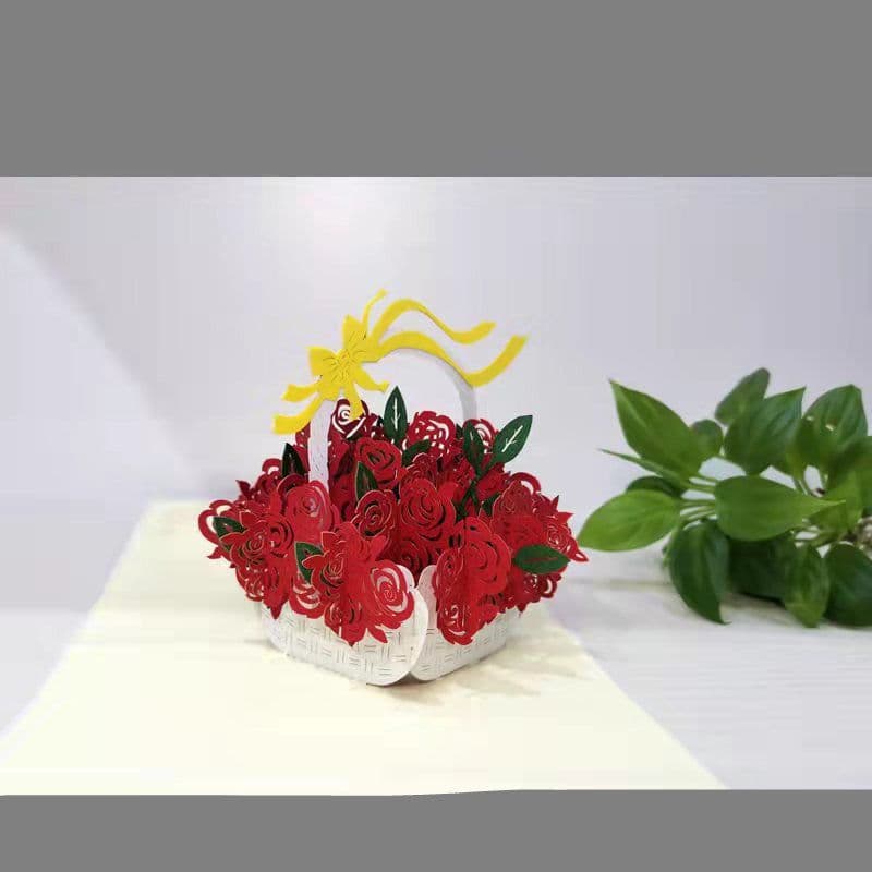 image-3D Engagement Cards Lovers Wedding Invitation Greeting Cards Laser Cut Valentine's Day Gift Anniversary Card Wholesale