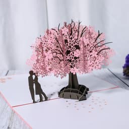 image-3D Engagement Cards Lovers Wedding Invitation Greeting Cards Laser Cut Valentine's Day Gift Anniversary Card Wholesale