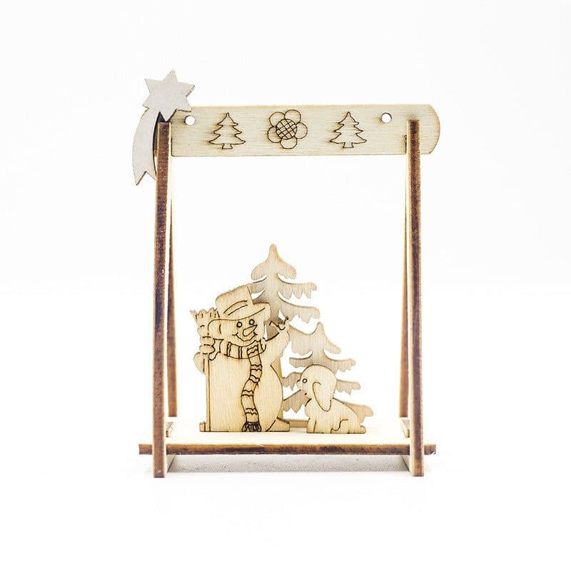 image-Christmas Wooden Ornaments Creative Christmas Desktop Decorations