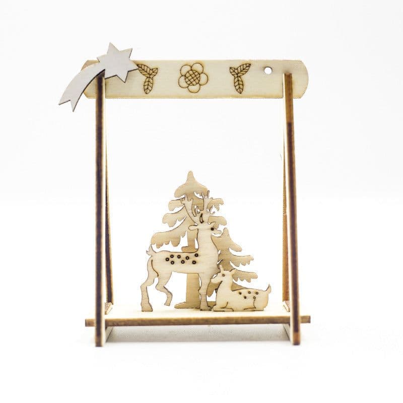 image-Christmas Wooden Ornaments Creative Christmas Desktop Decorations