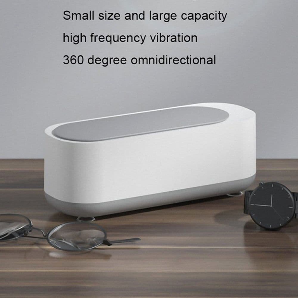 image-Household Ultrasonic Cleaning Machine One Click Cleaner Jewelry Necklace Watch Glasses Washing Home Ultrasonic Cleaning Tools