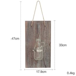 image-American Country Wooden Hydroponic Plank Wall Hanging