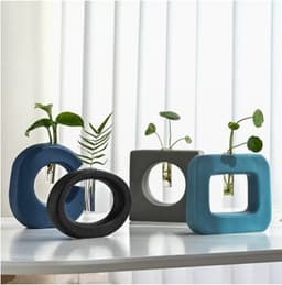 image-Geometric Hydroponic Flower Placement Nordic Home Furnishings