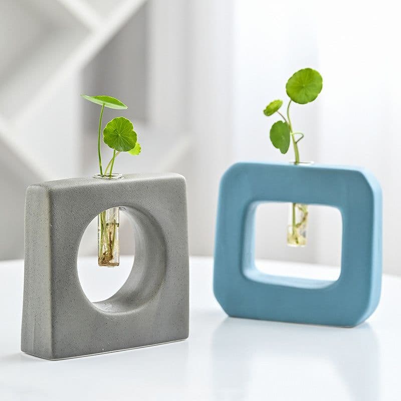 image-Geometric Hydroponic Flower Placement Nordic Home Furnishings