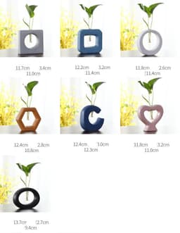 image-Geometric Hydroponic Flower Placement Nordic Home Furnishings