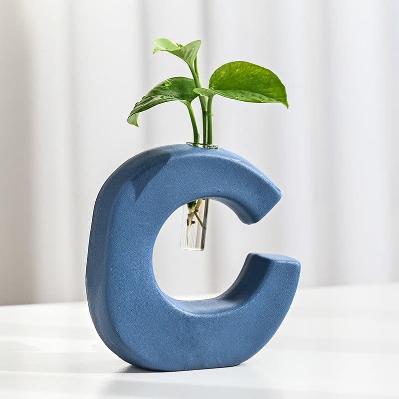 image-Geometric Hydroponic Flower Placement Nordic Home Furnishings
