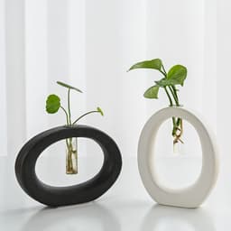 image-Geometric Hydroponic Flower Placement Nordic Home Furnishings
