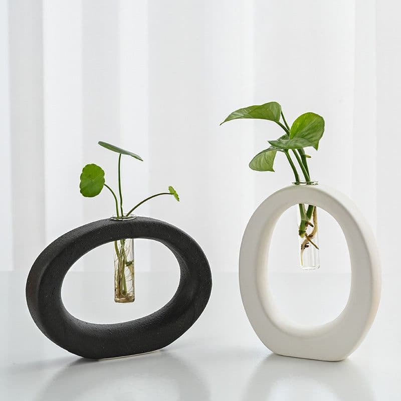 image-Geometric Hydroponic Flower Placement Nordic Home Furnishings