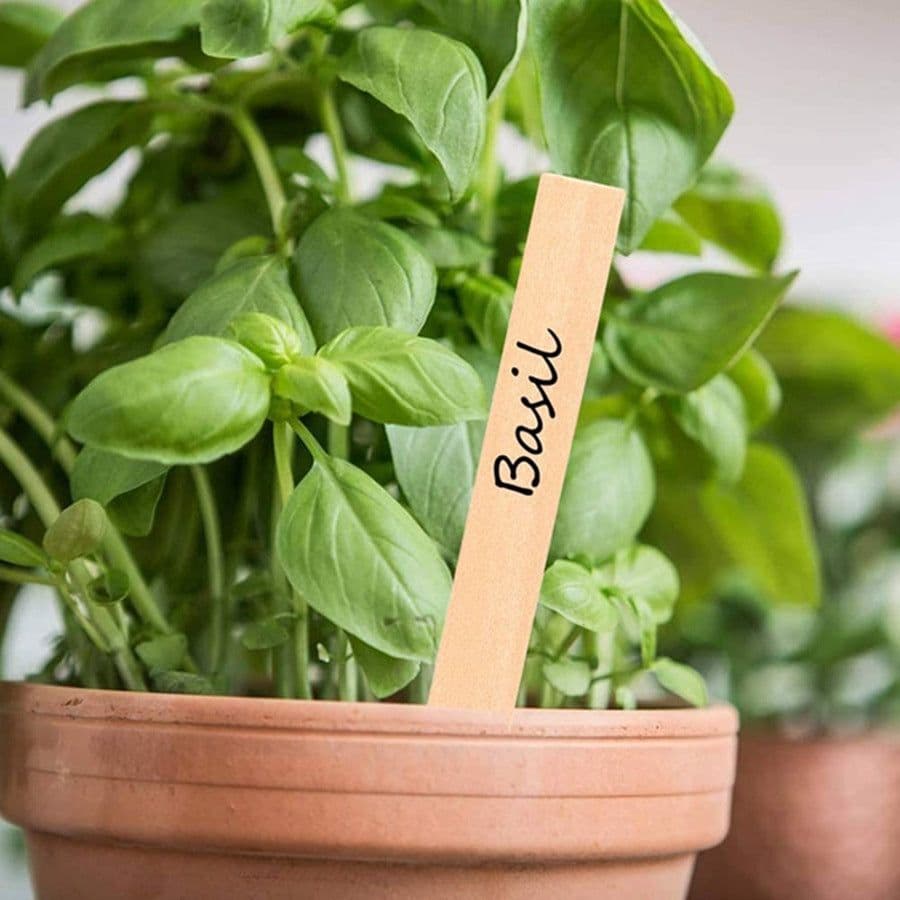 image-Gardening Wooden Plant Sign Planting Flower Blank Label Card