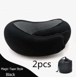image-Travel Neck Pillow Non-Deformed Airplane Pillow Travel Neck Cushion Durable U-Shaped Travel Memory Cotton Nap Neck Pillow