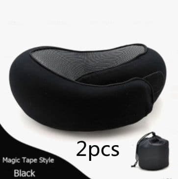 image-Travel Neck Pillow Non-Deformed Airplane Pillow Travel Neck Cushion Durable U-Shaped Travel Memory Cotton Nap Neck Pillow