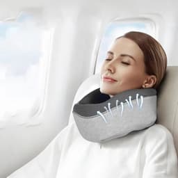 image-Travel Neck Pillow Non-Deformed Airplane Pillow Travel Neck Cushion Durable U-Shaped Travel Memory Cotton Nap Neck Pillow