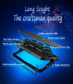image-Laptop Cooling Pad Italian Ice Cooler Accessories Fan Holder