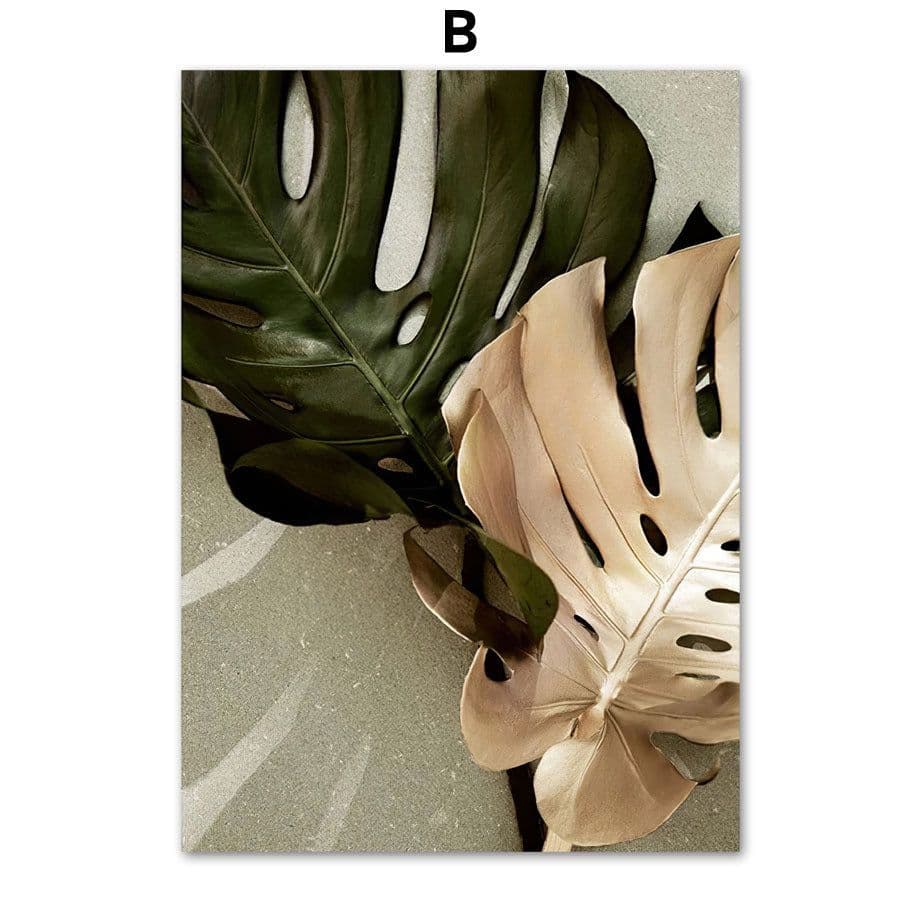 image-Nordic Tropical Green Plants Posters And