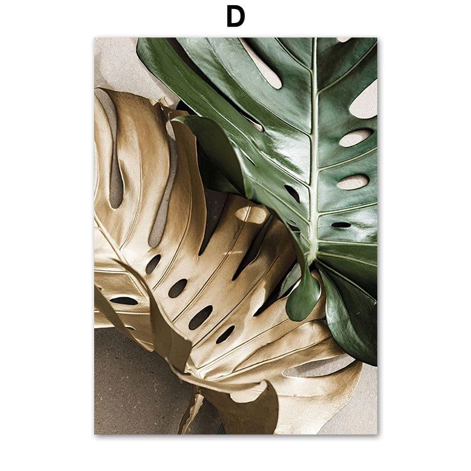 image-Nordic Tropical Green Plants Posters And