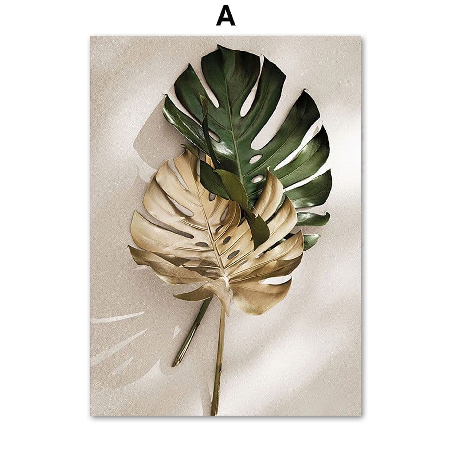 image-Nordic Tropical Green Plants Posters And