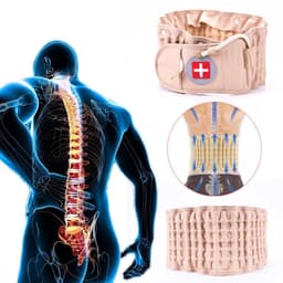 image-Back Decompression Belt Lumbar Support For Back Pain Relief Lumbar Disc Herniation Lumbar Traction Belt Lumbar Traction Device