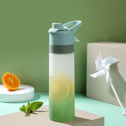 image-Spray Water Bottle For Girls Outdoor Sport Fitness Water Cup Large Capacity Spray Bottle Drinkware Travel Bottles Kitchen Gadgets