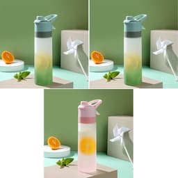 image-Spray Water Bottle For Girls Outdoor Sport Fitness Water Cup Large Capacity Spray Bottle Drinkware Travel Bottles Kitchen Gadgets