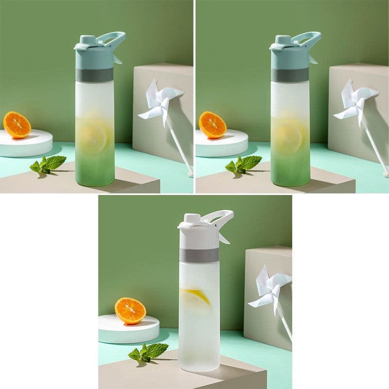 image-Spray Water Bottle For Girls Outdoor Sport Fitness Water Cup Large Capacity Spray Bottle Drinkware Travel Bottles Kitchen Gadgets