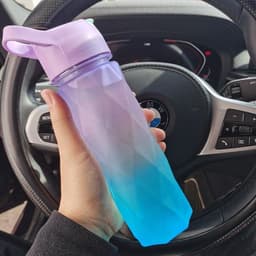 image-Spray Water Bottle For Girls Outdoor Sport Fitness Water Cup Large Capacity Spray Bottle Drinkware Travel Bottles Kitchen Gadgets