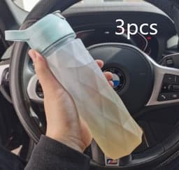 image-Spray Water Bottle For Girls Outdoor Sport Fitness Water Cup Large Capacity Spray Bottle Drinkware Travel Bottles Kitchen Gadgets