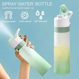 image-Spray Water Bottle For Girls Outdoor Sport Fitness Water Cup Large Capacity Spray Bottle Drinkware Travel Bottles Kitchen Gadgets