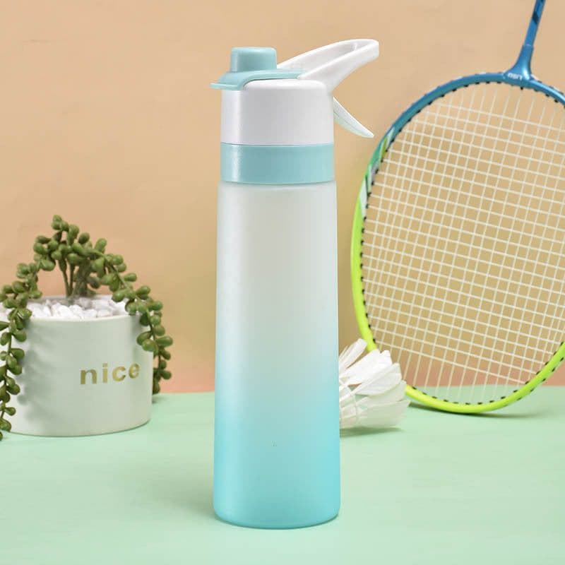 image-Spray Water Bottle For Girls Outdoor Sport Fitness Water Cup Large Capacity Spray Bottle Drinkware Travel Bottles Kitchen Gadgets