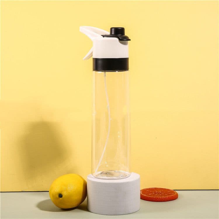image-Spray Water Bottle For Girls Outdoor Sport Fitness Water Cup Large Capacity Spray Bottle Drinkware Travel Bottles Kitchen Gadgets