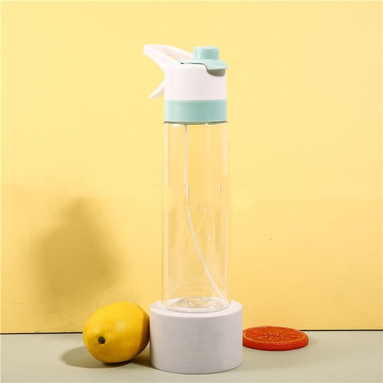 image-Spray Water Bottle For Girls Outdoor Sport Fitness Water Cup Large Capacity Spray Bottle Drinkware Travel Bottles Kitchen Gadgets