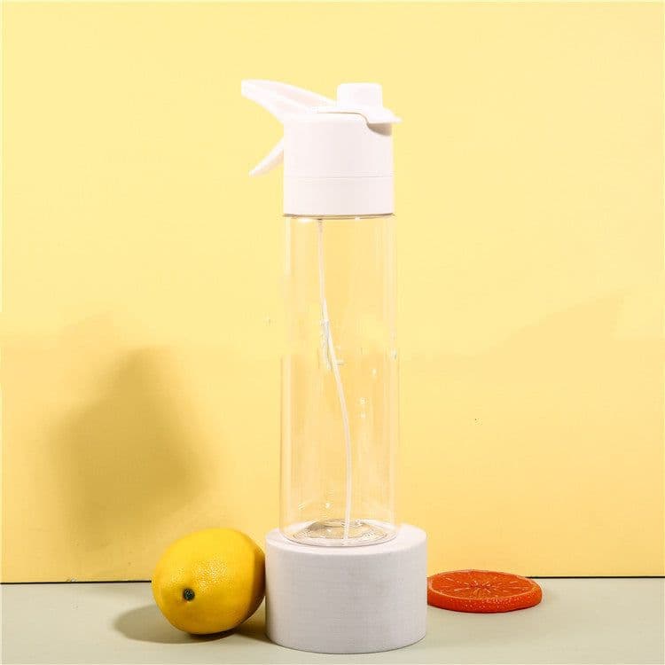 image-Spray Water Bottle For Girls Outdoor Sport Fitness Water Cup Large Capacity Spray Bottle Drinkware Travel Bottles Kitchen Gadgets