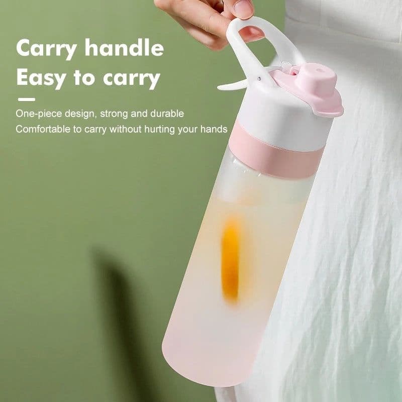 image-Spray Water Bottle For Girls Outdoor Sport Fitness Water Cup Large Capacity Spray Bottle Drinkware Travel Bottles Kitchen Gadgets
