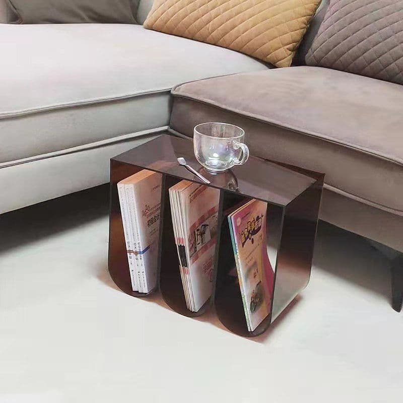 image-Living Room Floor Storage Shelf Books And Newspapers
