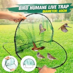 image-Traps For Bird Trap Catcher Pigeon Hunting Net Leghold Trap For Birds Quail Humane Trapping Hunting Garden Supplies Pest Control