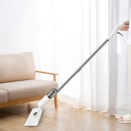 image-Flat Squeeze Mop Lazy Mop With Bucket Wringing Floor Cleaning Mop Hand Free Microfiber Mop Pads