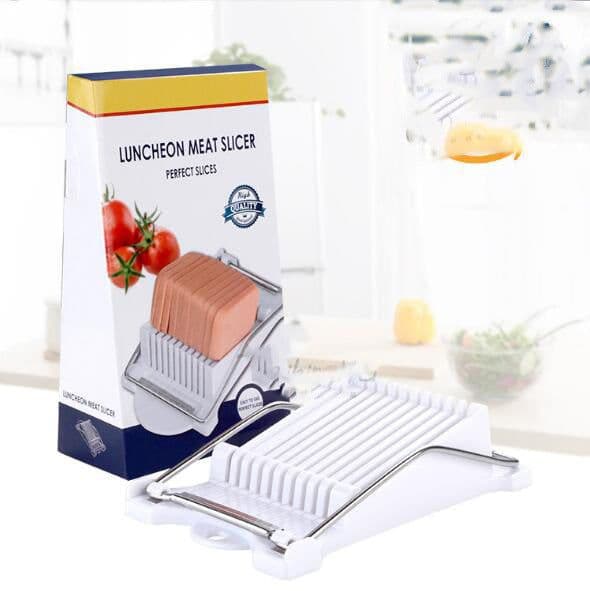 image-Lunch Meat Slicer 10 Stainless Steel Wires Slicer Food Cutter Kitchen Gadget For Cheese Egg Vegetable Fruits Soft Food Sushi