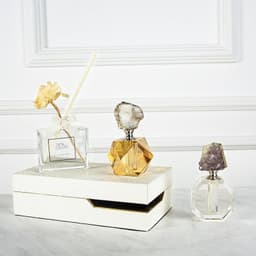 image-Fashion Electroplating Light Luxury Agate Perfume Bottle
