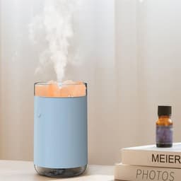 image-Air Humidifier Crystal Salt Stone Desktop Aromatherapy Essential Oil Ultrasonic Diffuser With LED Lamp Bedroom Home Humidifier
