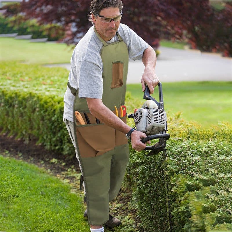 image-Garden Gardening Trim Multi-pocket Oxford Cloth Colorblock