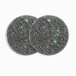 image-Bling Car Coasters For Cup Holder 2 Pack Universal Anti Slip Silicone Cup Holder Insert Crystal Rhinestone Car Interior Accessories